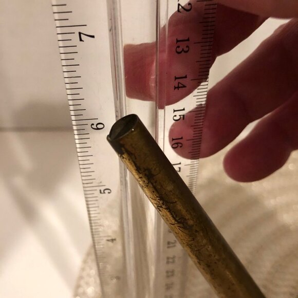 Vintage Brass Decorative Watering Can With Embossed Colonial Scene Design - Picture 11 of 14